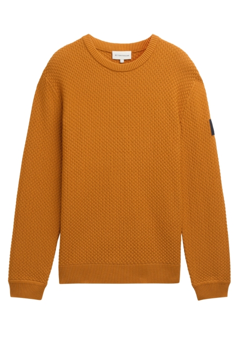 Tom Tailor structured crewneck knit