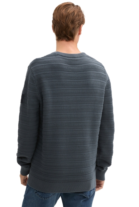 Tom Tailor structured crewneck knit