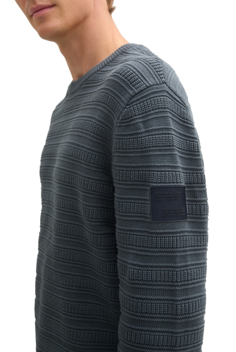 Tom Tailor structured crewneck knit