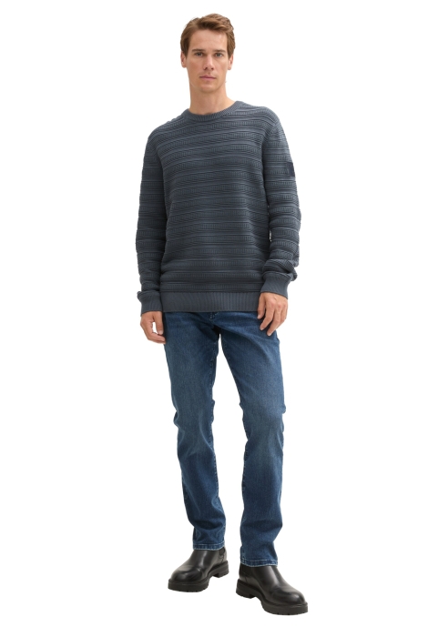 Tom Tailor structured crewneck knit