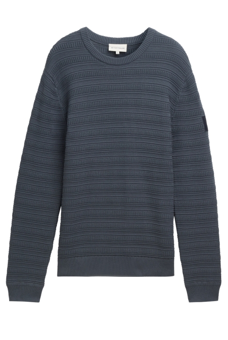 Tom Tailor structured crewneck knit