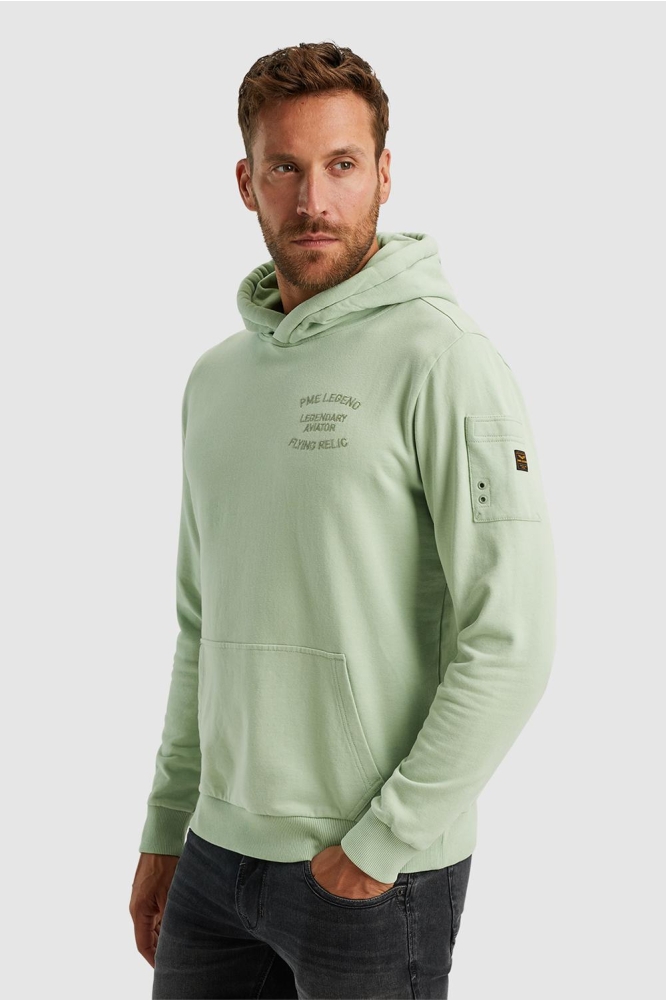 HOODIE MET ARTWORK PSW2411482 6258 QUIET GREEN