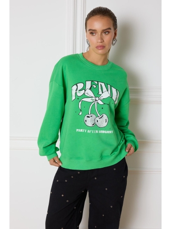 Refined Department Trui FAYEN KNITTED OVERSIZED SWEATER R2411822587 700 GREEN