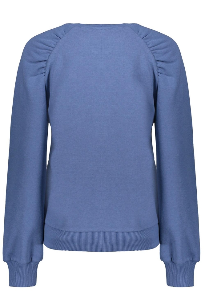 SWEATSHIRT MET PLOOIEN 42600 41 BLUE