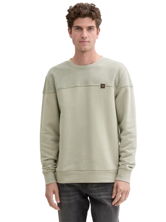 Tom Tailor Trui SWEATSHIRT MET LOGOBADGE 1044040XX10 15615