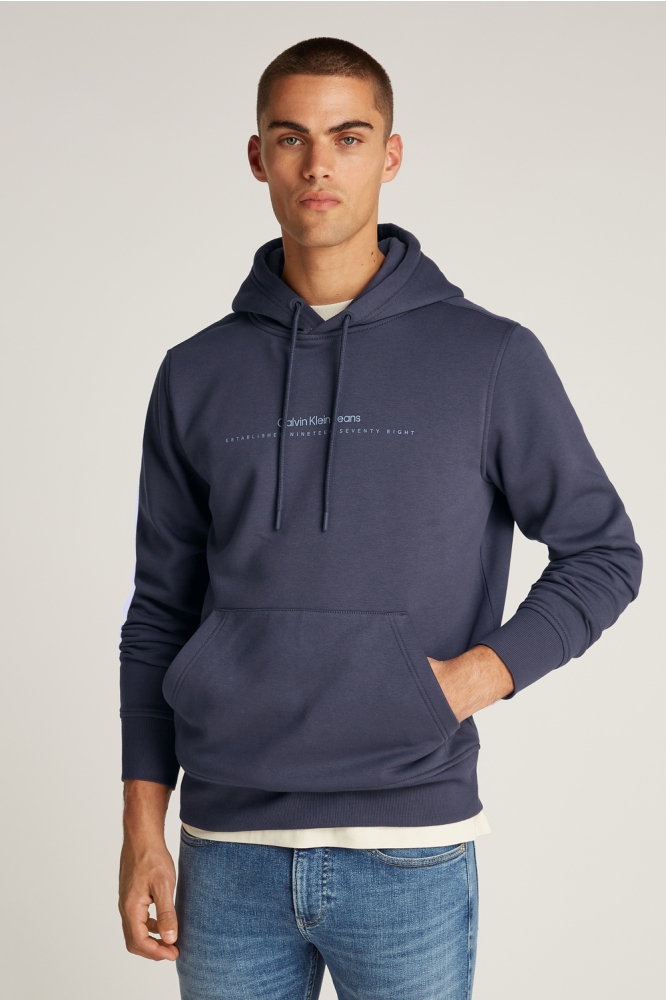 MINIMAL LOGO HOODIE J30J327076 EBONY