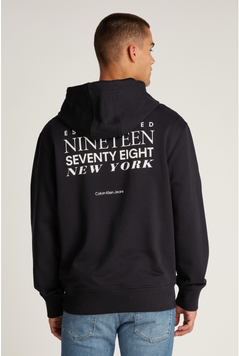 Calvin Klein typeface graphic hoodie