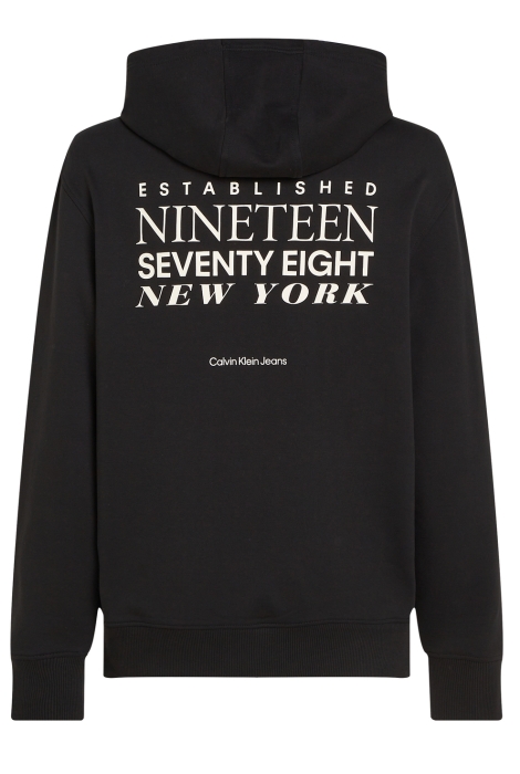 Calvin Klein typeface graphic hoodie