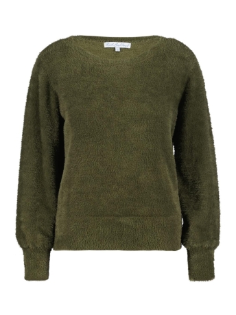 Red Button Trui BODI FLUFFY SWEATER SRB4342 ARMY GREEN