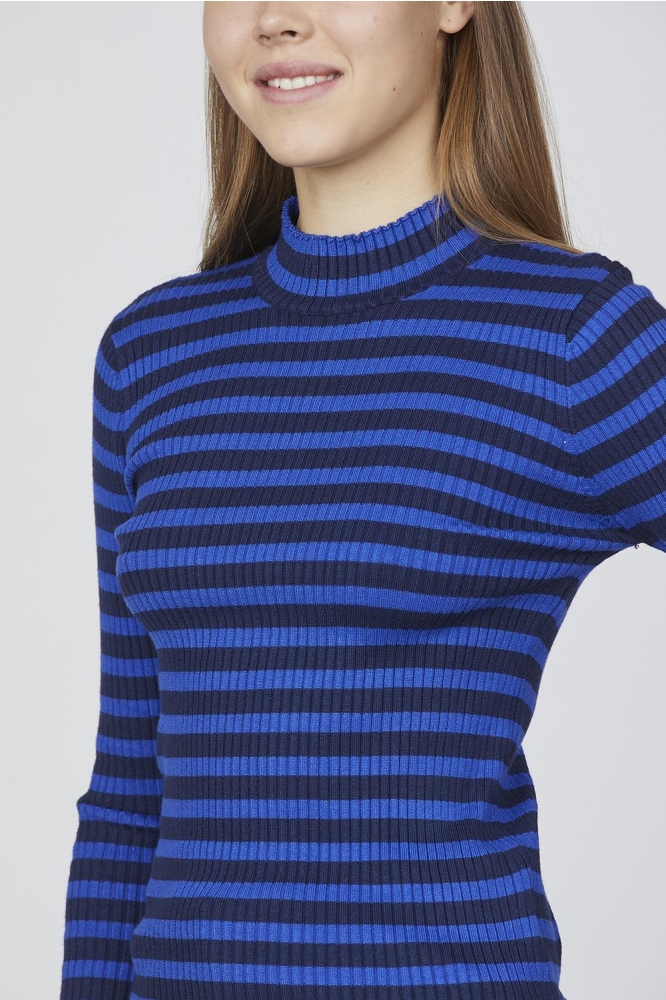 HUGA T LS 18260 B COBALT/STRIPE