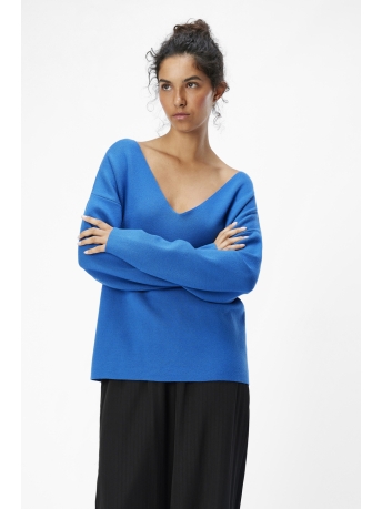 Object Trui OBJREYNARD V-NECK PULLOVER NOOS 23044288 LAPIS BLUE/COL