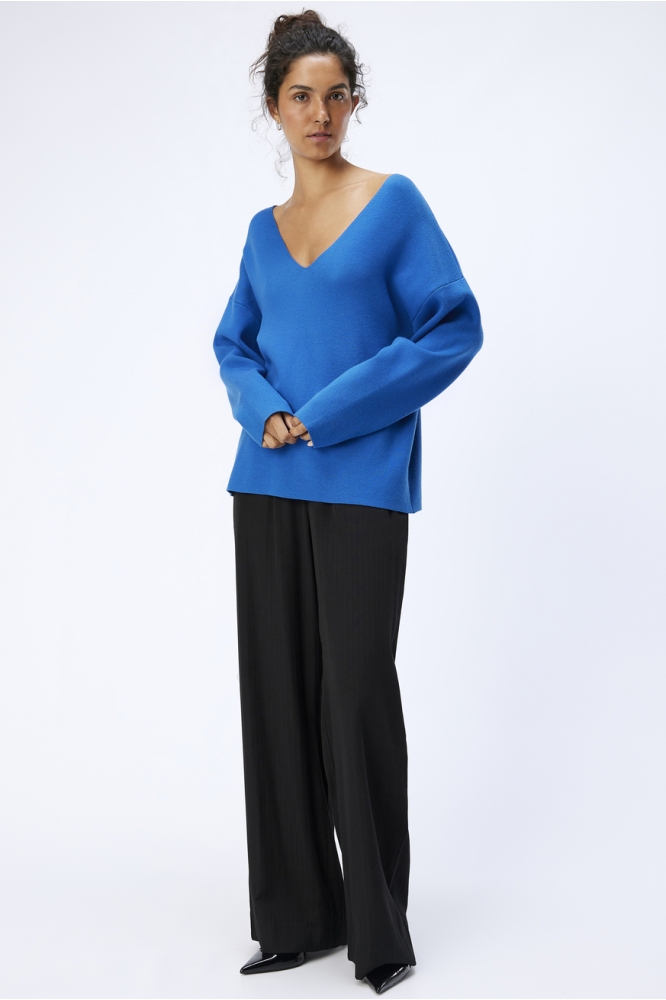 OBJREYNARD V-NECK PULLOVER NOOS 23044288 LAPIS BLUE/COL