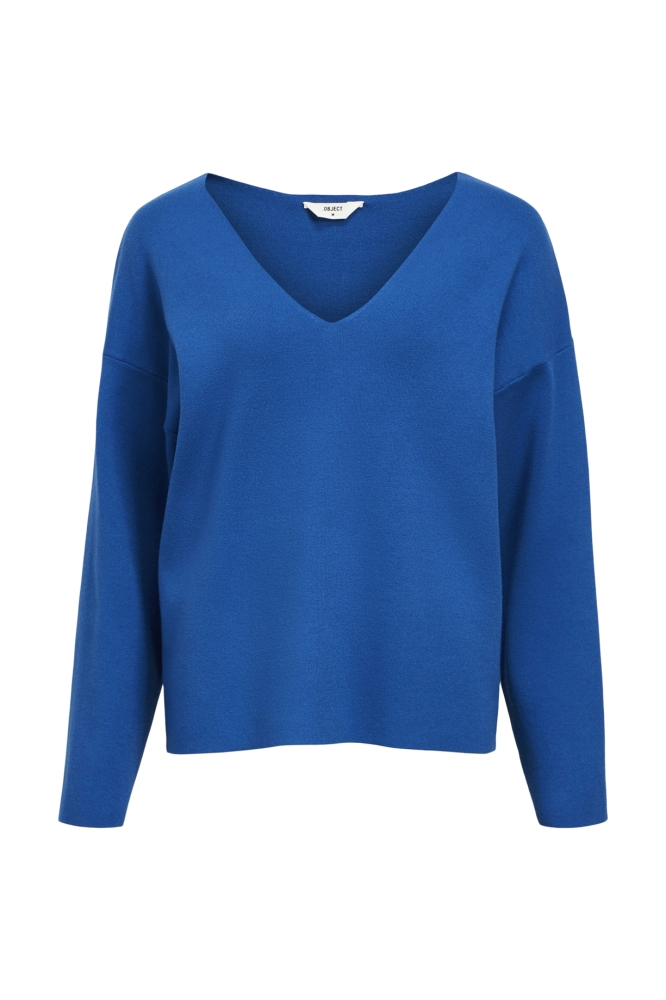 OBJREYNARD V-NECK PULLOVER NOOS 23044288 LAPIS BLUE/COL