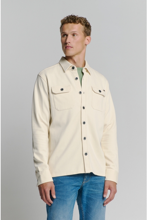 NO-EXCESS overshirt button closure sweat