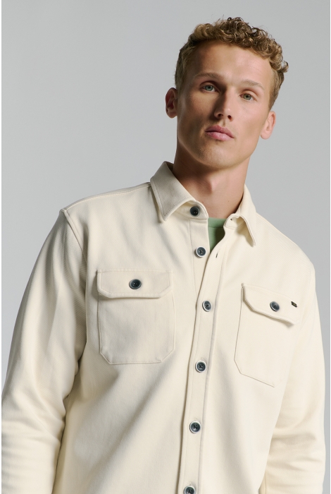 NO-EXCESS overshirt button closure sweat