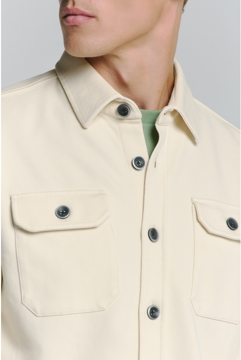 NO-EXCESS overshirt button closure sweat