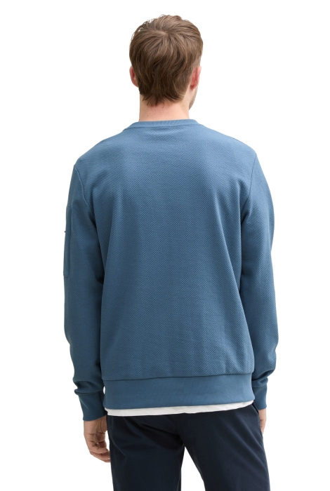 Tom Tailor structured crew-neck sweater