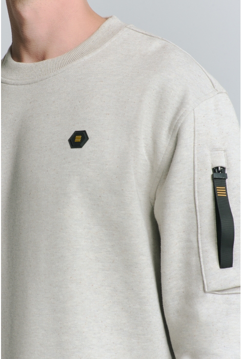 NO-EXCESS sweater crewneck melange