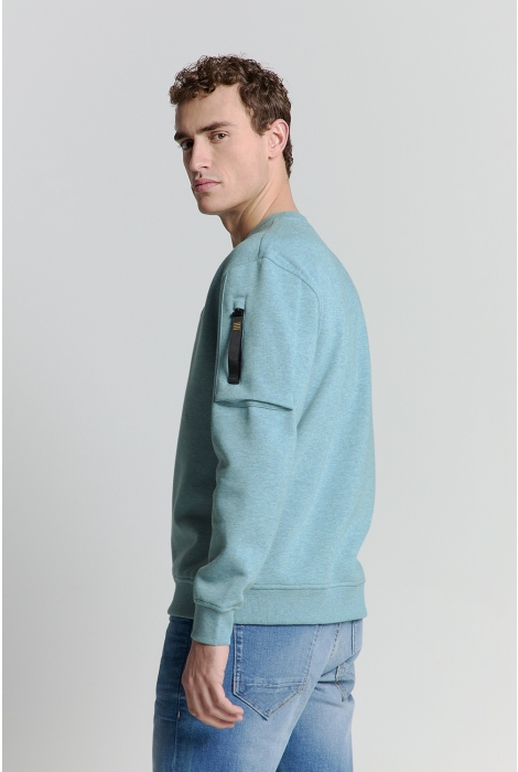 NO-EXCESS sweater crewneck melange