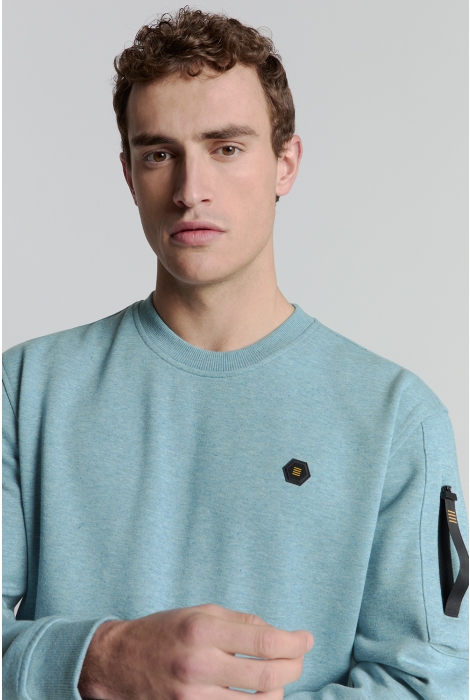 NO-EXCESS sweater crewneck melange