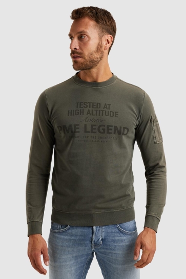 PME legend Trui SWEATSHIRT MET ARTWORK PSW2502482 8039