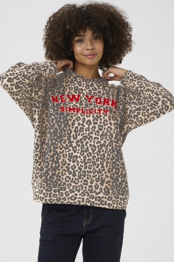 Culture Trui CUCHIRA CHARLIE SWEATSHIRT 50111627 107355 LEOPARD