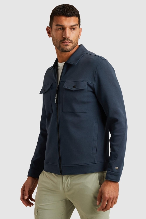 Cast Iron zip jacket interlock sweat