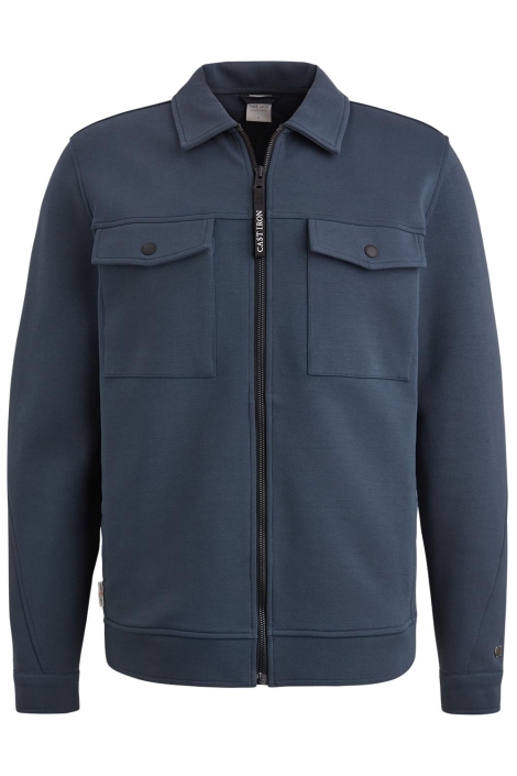 Cast Iron zip jacket interlock sweat