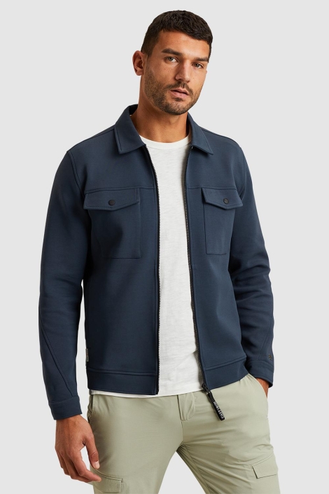 Cast Iron zip jacket interlock sweat