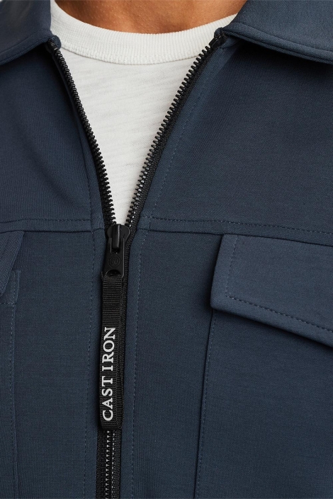 Cast Iron zip jacket interlock sweat