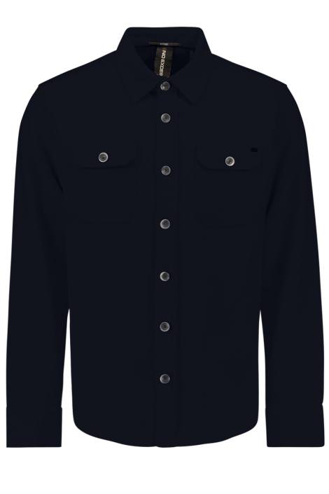 NO-EXCESS overshirt button closure sweat