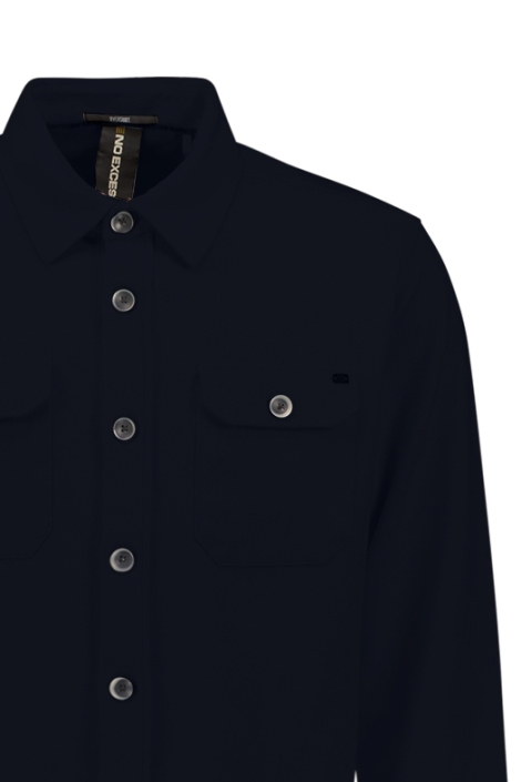 NO-EXCESS overshirt button closure sweat