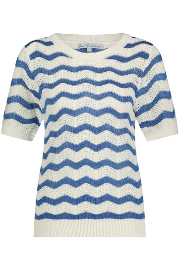 Red Button T-shirt SWEET ZIGZAG SRB4516 389 FRESH BLUE