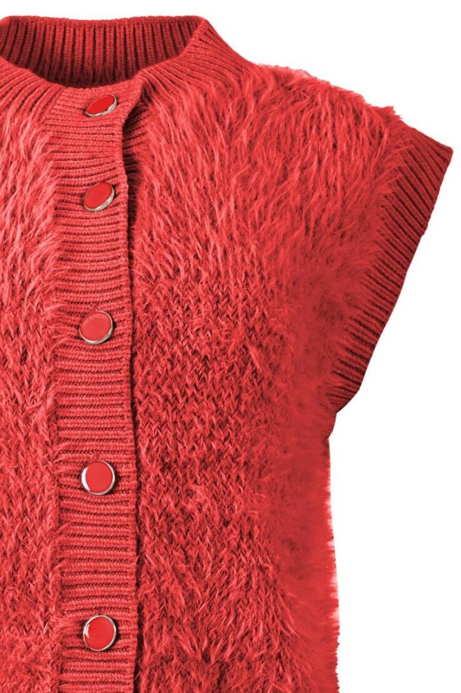 LILARA GILET WI24 65 402 RED