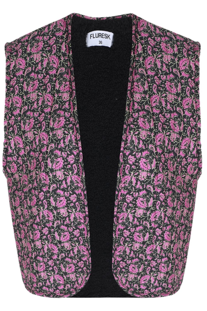 CELYN GILET 25VSF04 BLACK/PURPLE ORCHID