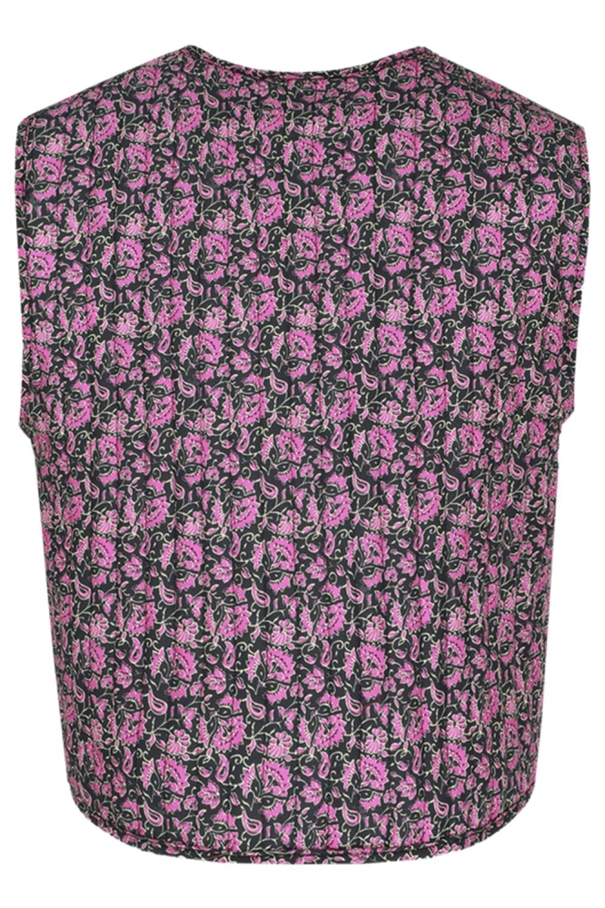 CELYN GILET 25VSF04 BLACK/PURPLE ORCHID