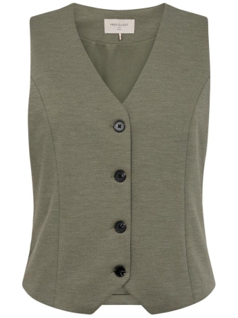 Freequent Vest FQNANNI WAISTCOAT 205513 DEEP LICHEN GREEN MELANGE