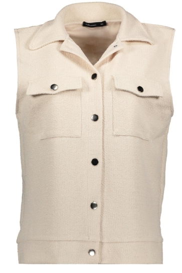 FOS Amsterdam Vest BEERTJE BOUCLE 7302 220 BEIGE