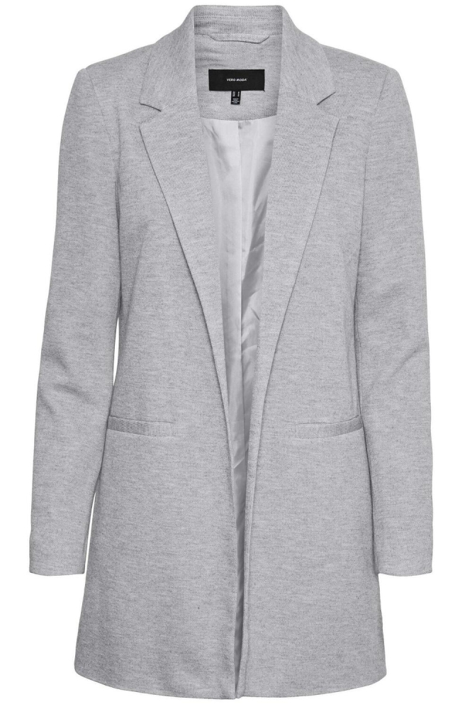 VMVERINA LS LONG BLAZER NOOS 10258618 Light Gry Melange