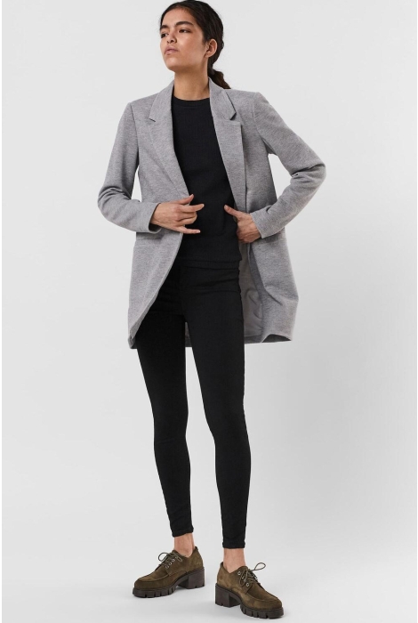 vmverina ls long blazer noos 10258618 vero moda blazer light gry