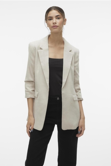 Vero Moda Blazer VMFRIDA LS REGULAR BLAZER NOOS 10306404 Oatmeal/Melange