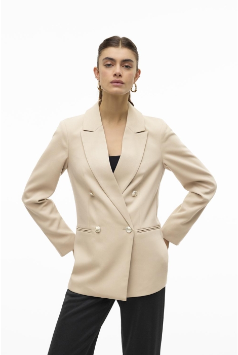 Vero Moda vmelma ls loose gold button blazer