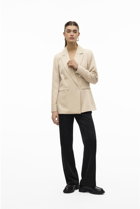 Vero Moda vmelma ls loose gold button blazer