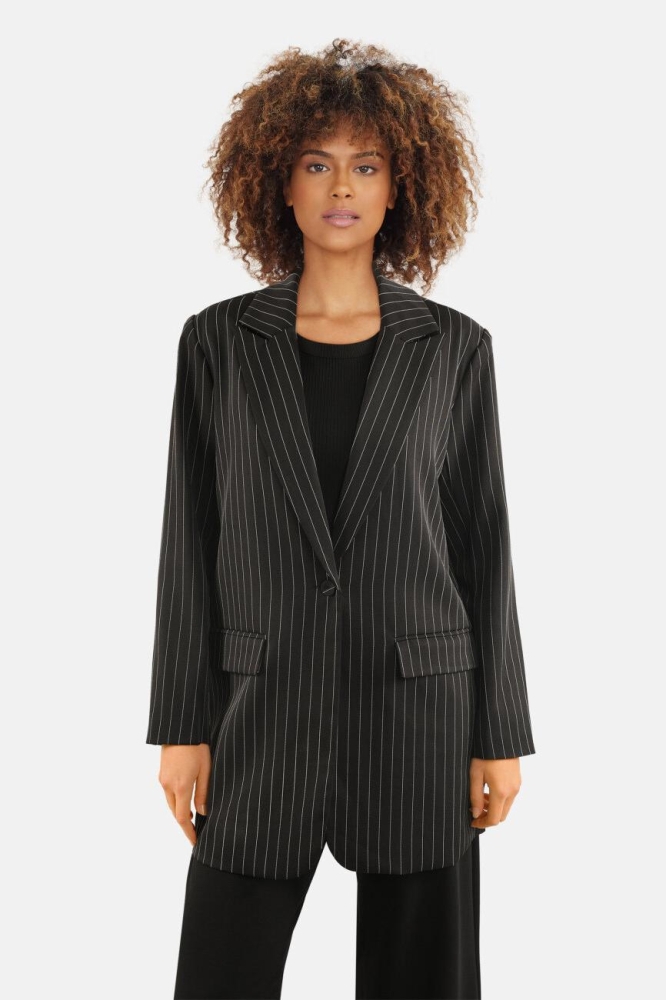 VAGNA BL4 15870 BLACK PINSTRIPE