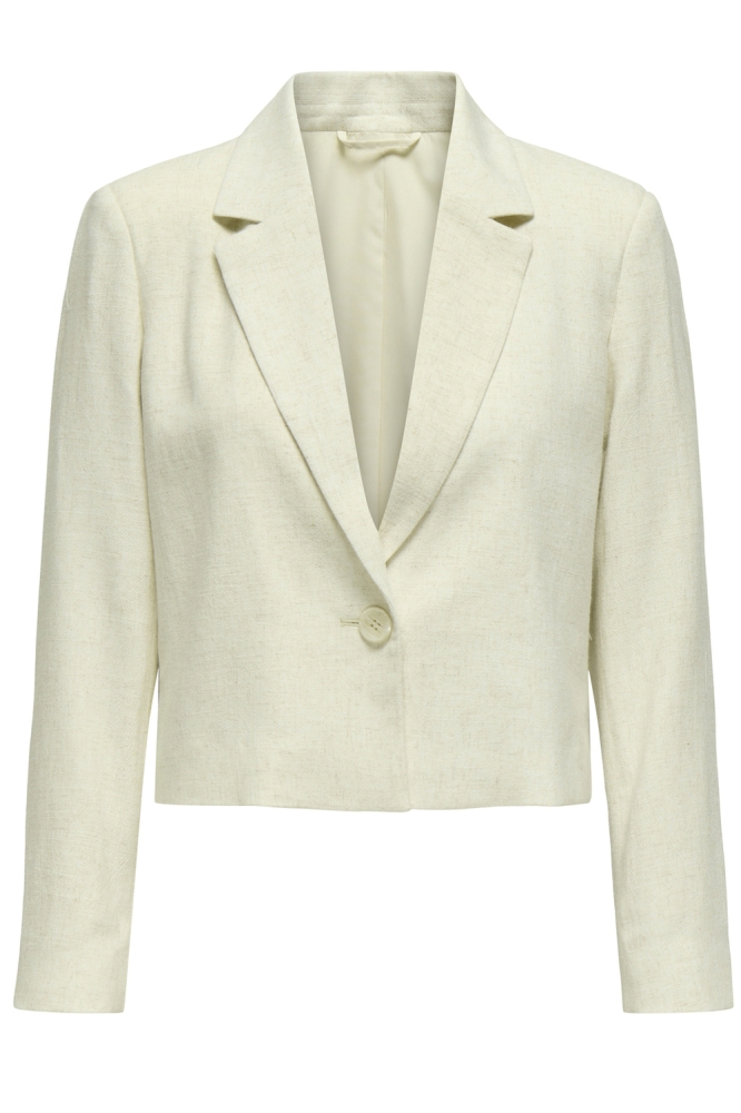 JDYKIARA LINEN L/S BLAZER PNT 15346177 Oatmeal/MELANGE