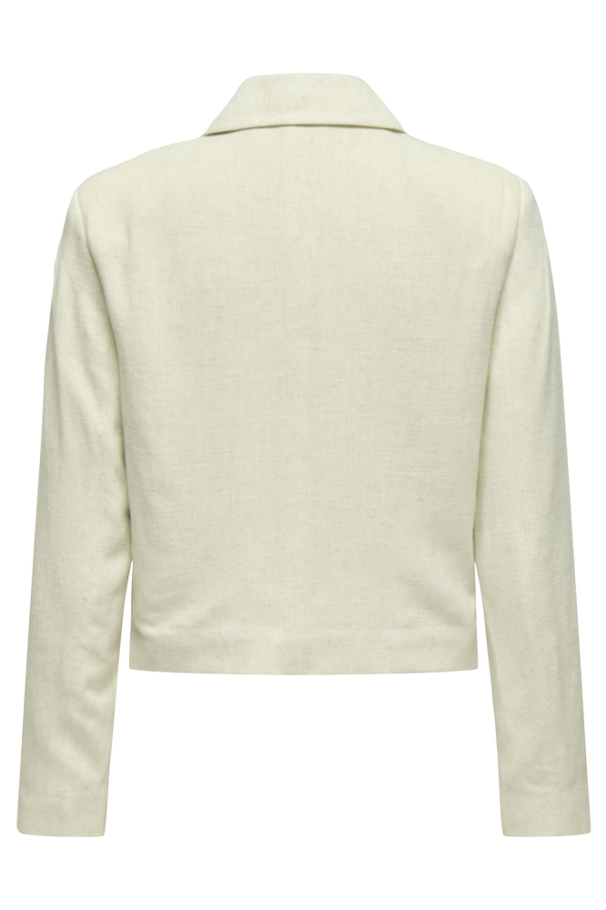 JDYKIARA LINEN L/S BLAZER PNT 15346177 Oatmeal/MELANGE