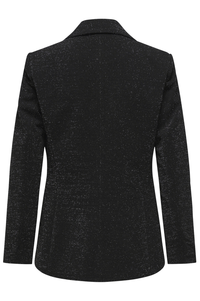 ONLALYA L/S FITTED GLIT BLAZER TLR 15331611 Black/W. SILVER LUREX