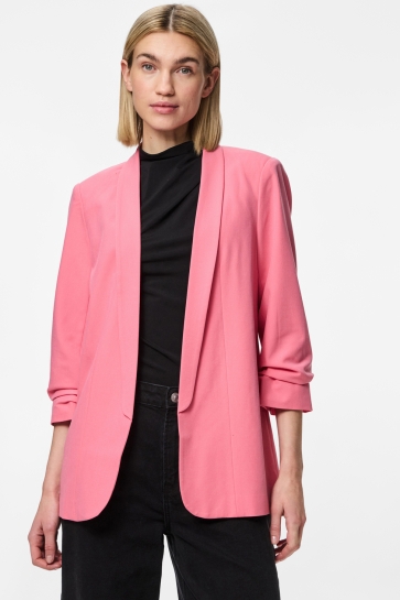 Pieces Blazer PCBOSELLA 3/4 BLAZER NOOS BC 17090996 PINK LEMONADE