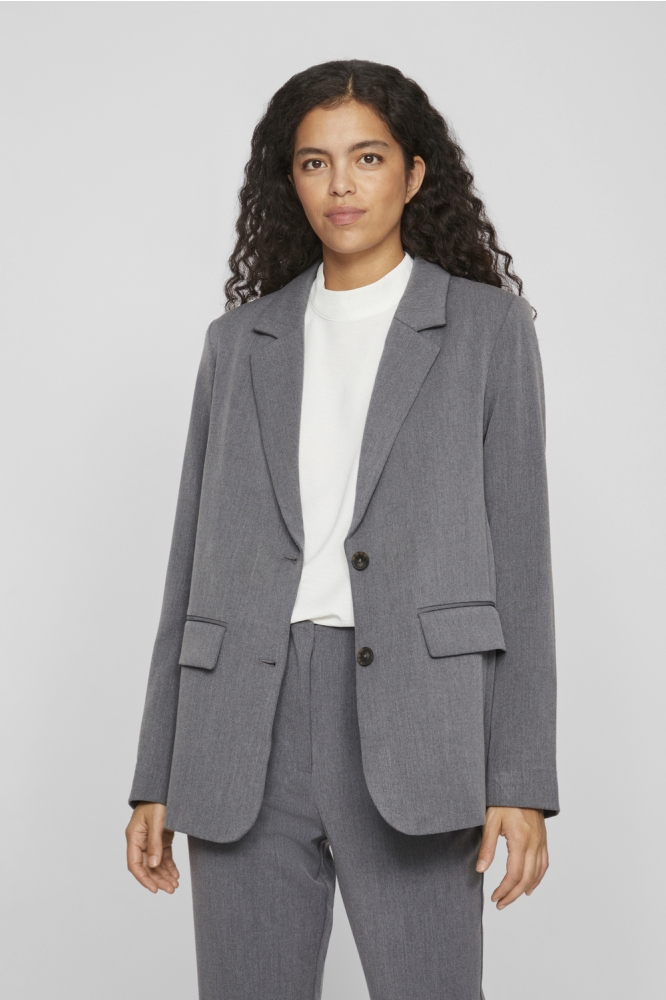 VIVARONE LOOSE BLAZER-NOOS 14096218 Medium Grey Melange