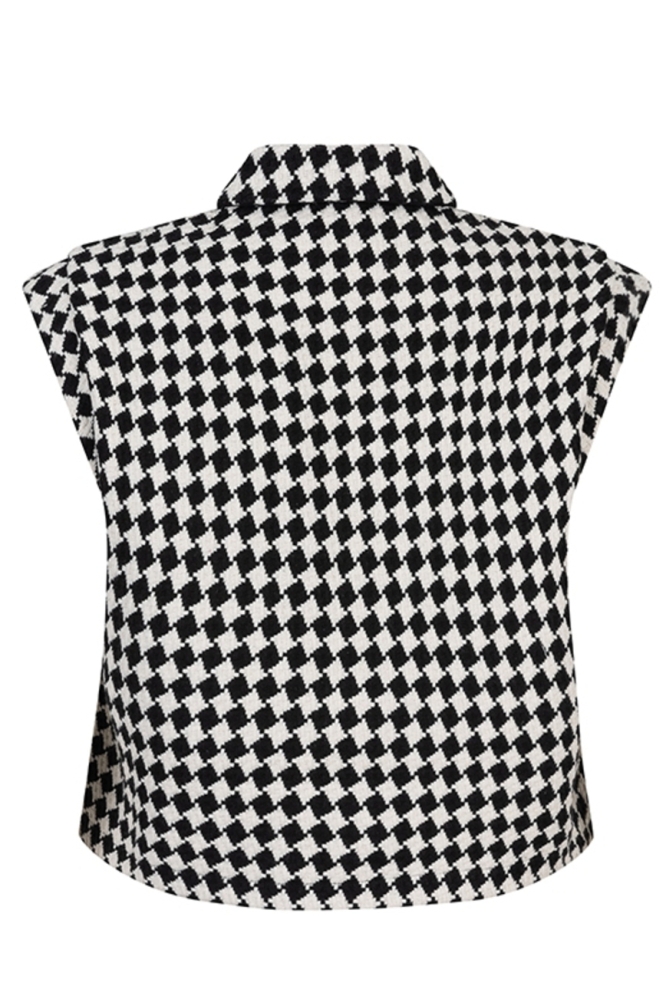 GILET CANDECE PH45 615 black/white